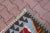 1970s Mid-Century Modern Geometric Blue Kilim Rug For Sale - Image 9 of 10