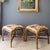 Brown Pair of McGuire Style Chinoiserie Bamboo Stools or Ottomans With Tufted Cushions. For Sale - Image 8 of 18
