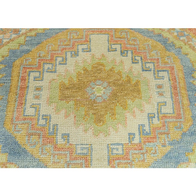 Turkish Turkish Oushak Rug 3'10"x 5'10" #19079 For Sale - Image 3 of 8