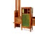 1920s Liberty Planter in Beech with Glass and Marble, 1920s For Sale - Image 5 of 6