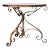 Antique Low Iron Garden Table For Sale