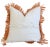Early 21st Century Orange Fruit Botanical Appliqué Pillow Cover 17" Square For Sale - Image 5 of 7