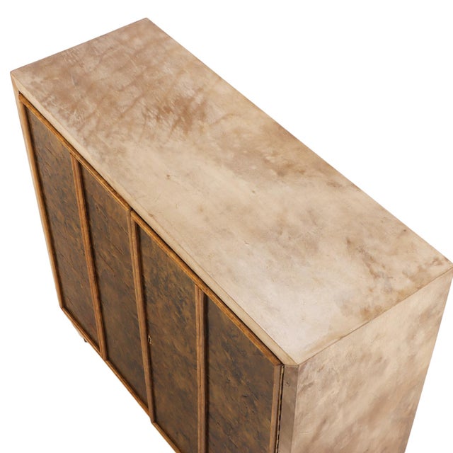 Parchment and Mica Cabinet in the Manner of Jean-Michel Frank. For Sale In Philadelphia - Image 6 of 6