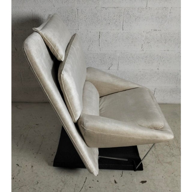 Metal Reclining Lounge Chair by Vittorio Introini for Saporiti, 1970s For Sale - Image 7 of 14