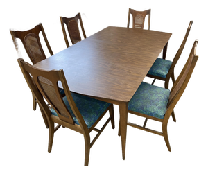 1970s Dining Table Set With 6 Chairs - Southern Square Collection