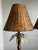 Vintage Hollywood Regency Faux Bamboo English Mahogany Palm Lamps For Sale In Chicago - Image 6 of 12