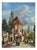 J. Glenn, Romantic Historic Alley, Oil on Wooden Panel For Sale