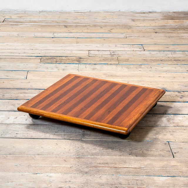 Wood Wooden Model Pianura Low Table by Mario Bellini for Cassina, 1970s For Sale - Image 7 of 7