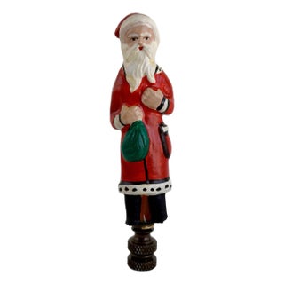 Plaster Santa Claus Lamp Finial For Sale