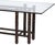 McGuire attributed bamboo dining table with beveled glass top. This classic table exudes an organic modern style. The...