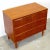 Danish Teak 3 Drawer Dresser / Chest of Drawers / Nightstand For Sale - Image 4 of 9