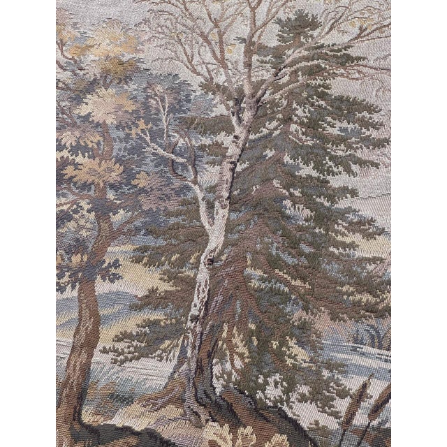 Vintage French Aubusson Style Jacquard Tapestry, 1970s For Sale - Image 15 of 18