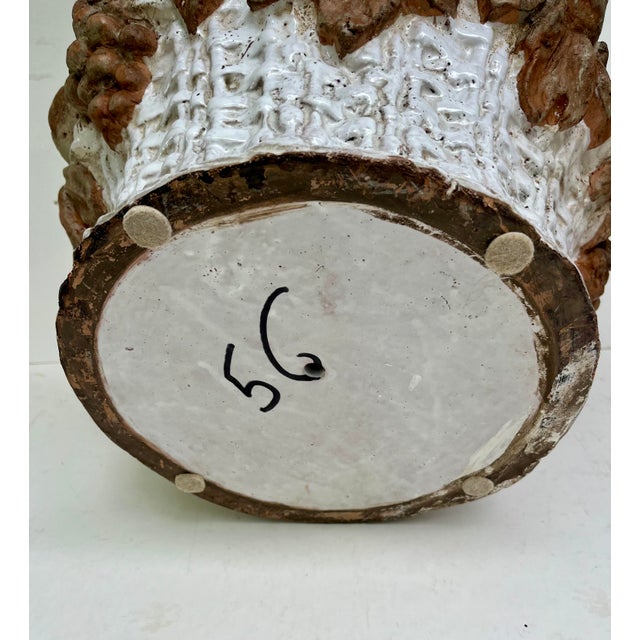 Terra Cotta 19th Century French Terracotta Fruit Basket Centerpiece Sculpture For Sale - Image 8 of 12