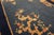 Cerulean Small Antique Early 20th Century Blue Vase Floral Chinese Art Deco Carpet Rug For Sale - Image 8 of 9
