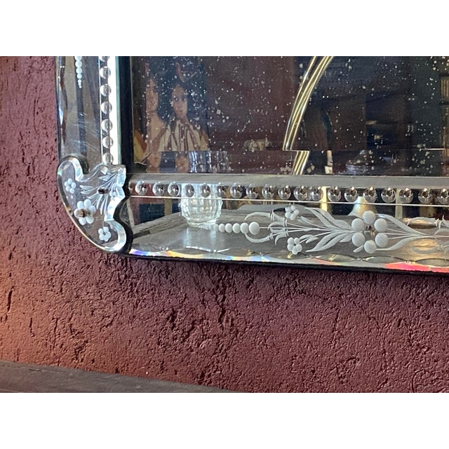 Venetian Mirror in Glass For Sale - Image 10 of 18