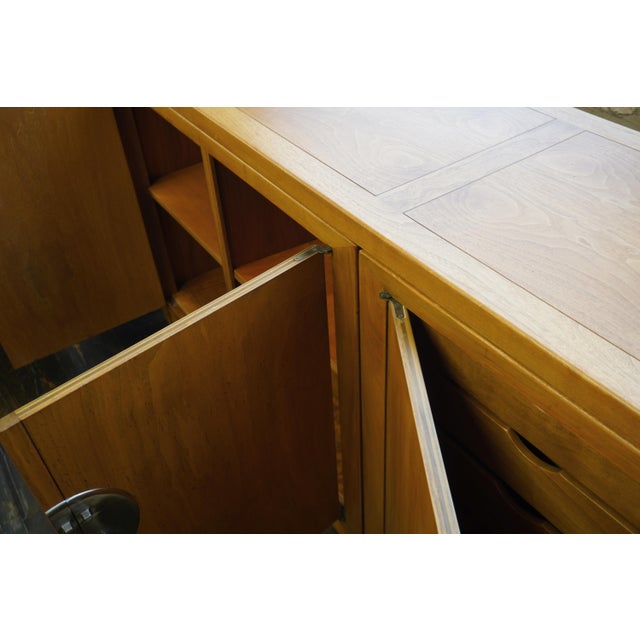 Wood 1960s Buffet by Micheal Taylor for Baker Furniture Far East Collection - 3 Pieces For Sale - Image 7 of 12
