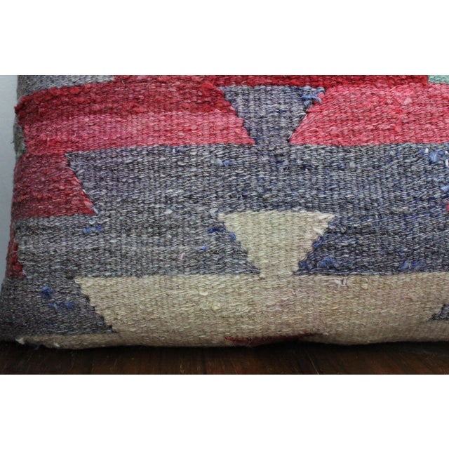Turkish Kilim Decorative Pillow Cover - 14"x23" For Sale - Image 4 of 10