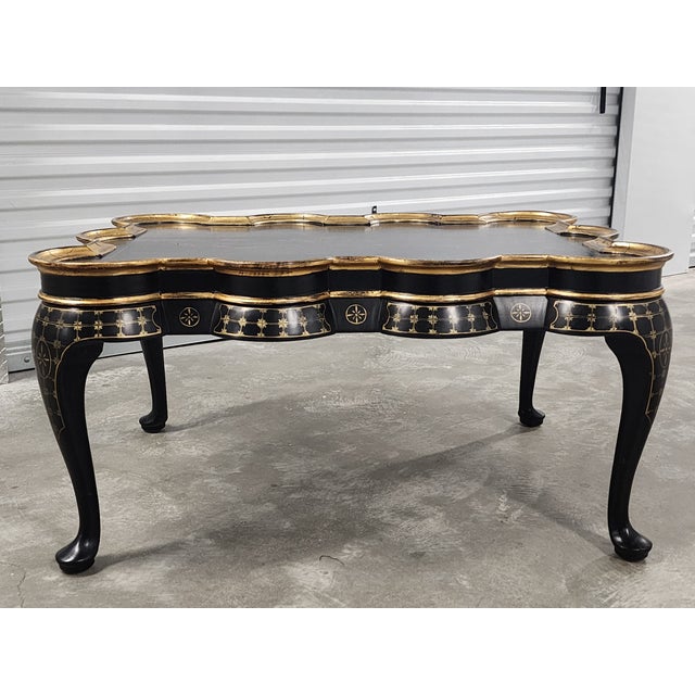 Chinoiserie E.j. Victor Fine Furniture Chinoiserie Style Coffee Table For Sale - Image 3 of 17