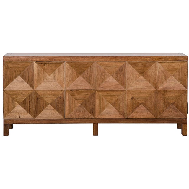 Noir NOIR Quadrant 3 Door Sideboard, Dark Walnut For Sale - Image 4 of 4