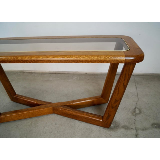 1970’s Mid-Century Modern Sculptural Console Table For Sale - Image 11 of 12