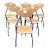 Vintage Danish Modern Style Dining Chairs - Set of 6 For Sale