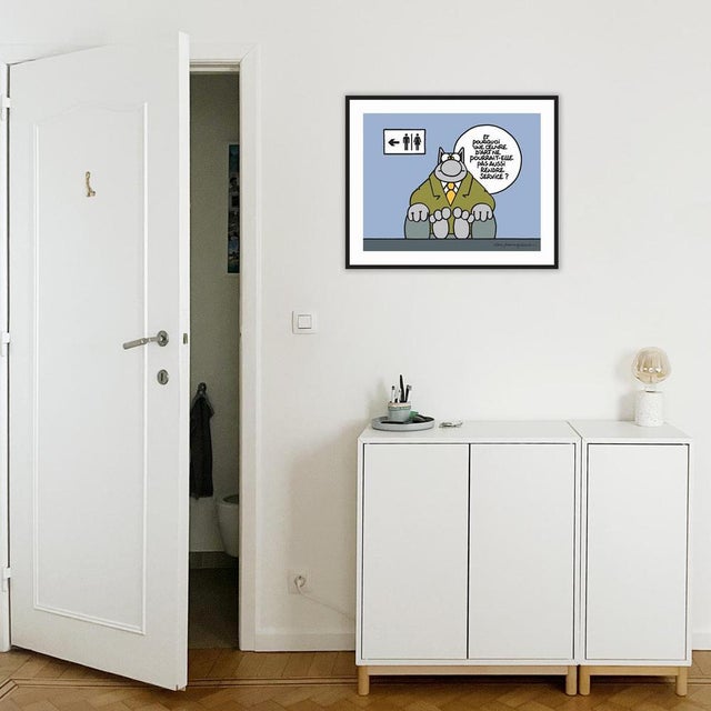Philippe GELUCK, The toilet is on the left, 2025, Screenprint Original screen print printed in Brussels and produced on...