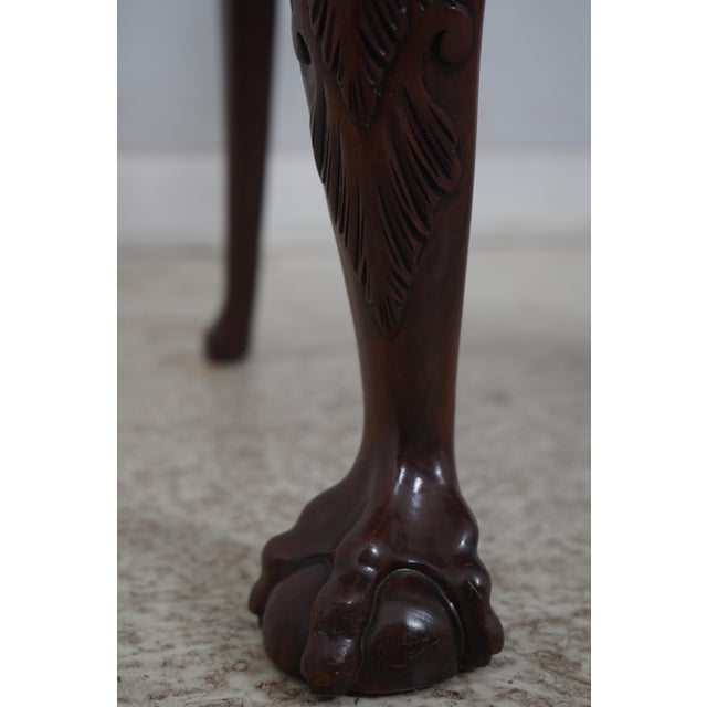 Pair Baker Ball & Claw Rococo Mahogany Armchairs For Sale - Image 14 of 18