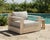 Imperial Grove Outdoor Solid Teak Wood, Natural Look Revolving Chair For Sale - Image 10 of 11