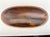 Rustic European Vintage Hand-Carved Oval Wood Pedestal Centerpiece Bowl For Sale - Image 3 of 11