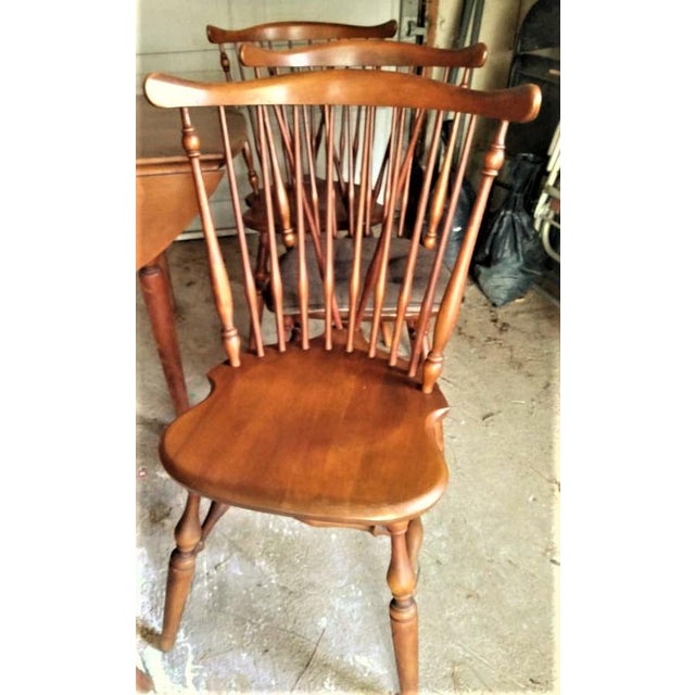 Made in Vermont Windsor Dining Chairs by Ethan Allen Baumritter Set