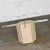 Late 20th Century Modern to Postmodern Italian Coffee Table Travertine Hexagon Base Rectangular Glass Top Style of Artedi For Sale - Image 9 of 12