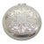 Vintage Italian Handmade Genuine Silver Ornated Flower Design Pill Snuff Trinket Box, Made in Alessandria For Sale