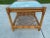 Boho Coastal Vintage Square Glass Top Lattice Rattan End Tables Styled After McGuire- Set of 2 For Sale - Image 12 of 12