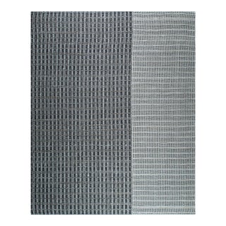 10x14 Lila Talia Gray Geometric Modern Flatweave Carpet Rug For Sale