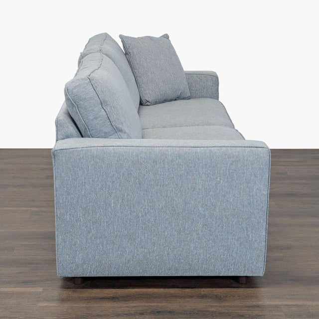 Room & Board Room & Board 3-Seat Modern Gray Sofa With Pillow For Sale - Image 4 of 9