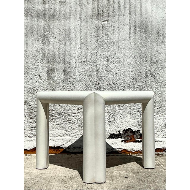 Introduce a touch of sophisticated texture and sculptural form to your living space with this vintage grasscloth game...