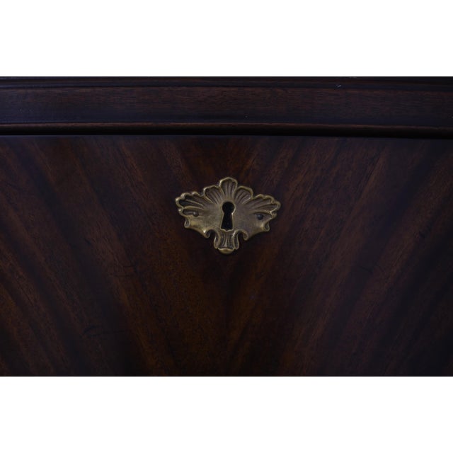 Wood Drexel Heritage Chippendale Large Mahogany Chest For Sale - Image 7 of 17