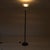 Black Floor Lamp with Marble Base and Curved Glass Shade, 1990s For Sale - Image 8 of 12