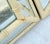 Pair 1970 Palm Beach Regency Vintage Faux Bamboo Off White Faceted Wall Mirrors For Sale - Image 9 of 13