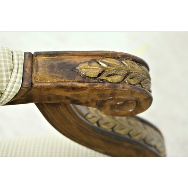 Pair French Louis XV Style Palace Style Open Armchairs For Sale In Philadelphia - Image 6 of 12