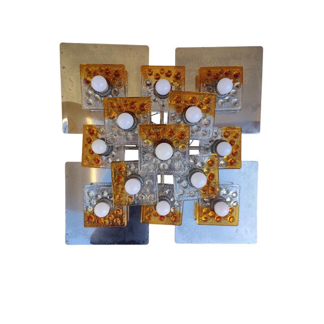 Vintage Ceiling Lights by Toni Zuccheri for Mazzega, 1970, Set of 2 For Sale - Image 17 of 18