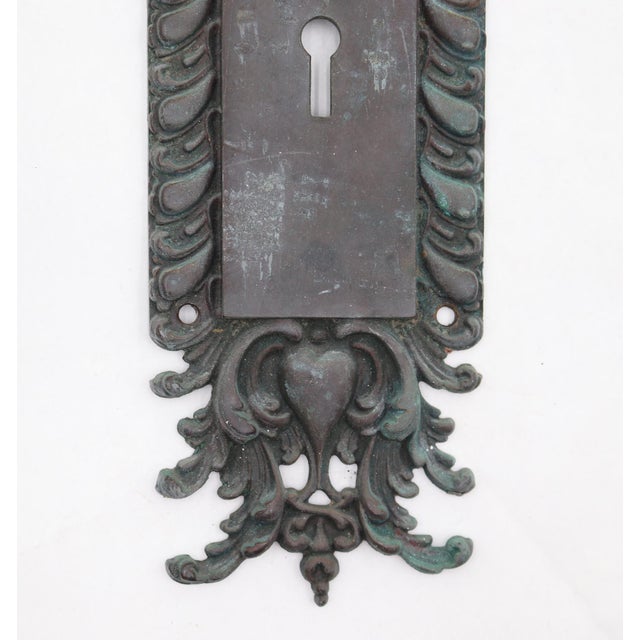 1890s Vernacular Bronze Entry Door Set For Sale - Image 6 of 10