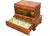 English Stacked "Old Book Style" Side Table With Hinged Top for Storage & Single Drawer For Sale - Image 3 of 7