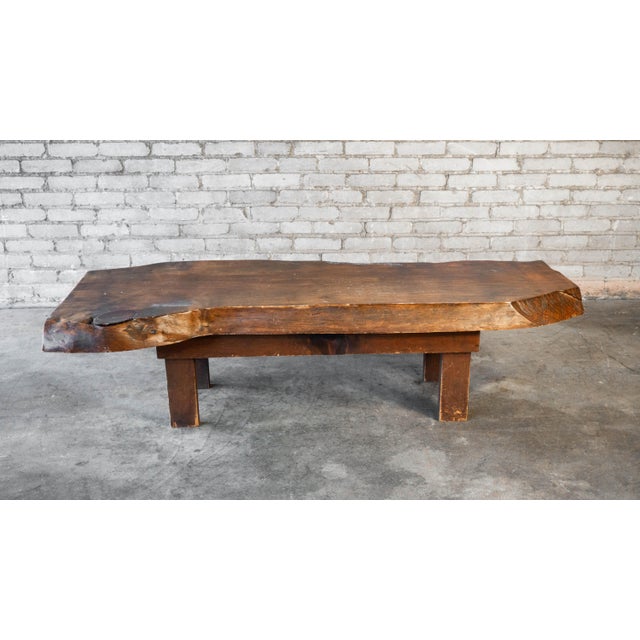 Vintage Primitive Live Edge Bench Rustic For Sale - Image 10 of 18