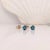 London Blue Topaz Martini Solitaire Stud Earrings in Solid 14k Gold - 2 Pieces For Sale - Image 4 of 8