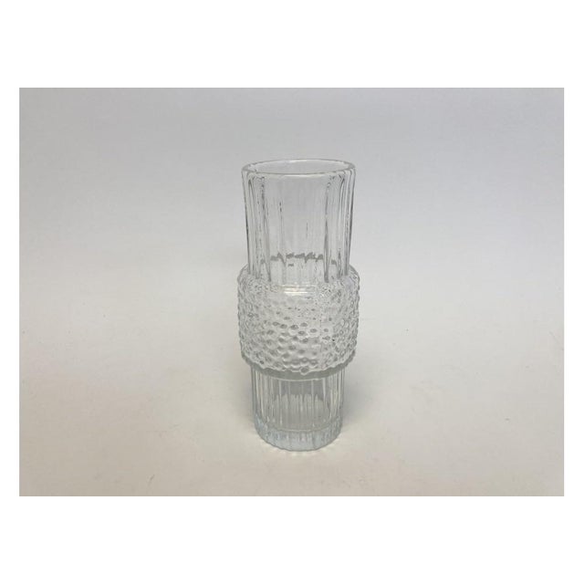 1960s 1960s Mid Century Textured Glass Vase After Tapio For Sale - Image 5 of 5