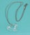 Contemporary Tiffany & Co. Peretti Necklace Platinum Chain & Clear Quartz Heart Pendant For Sale - Image 3 of 5