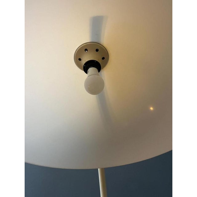 White Mid-Century White Flexible Snake Mushroom Floor Lamp from Dijkstra For Sale - Image 8 of 11