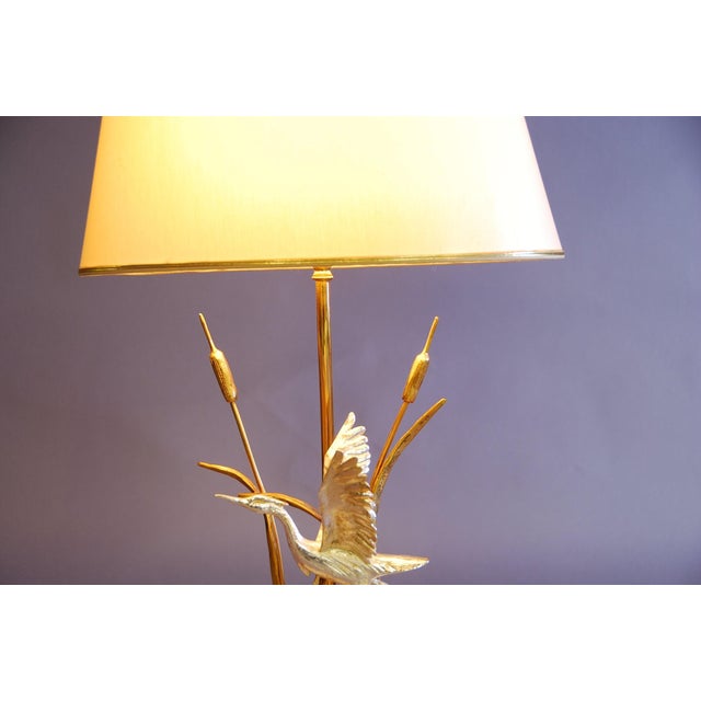 Italian Hollywood Regency Gilt Bird Table Lamp by Lanciotto Galeotti, 1970s For Sale - Image 6 of 11