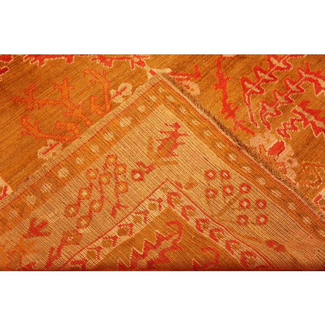Nazmiyal Collection Antique Turkish Oushak Rug For Sale - Image 9 of 9